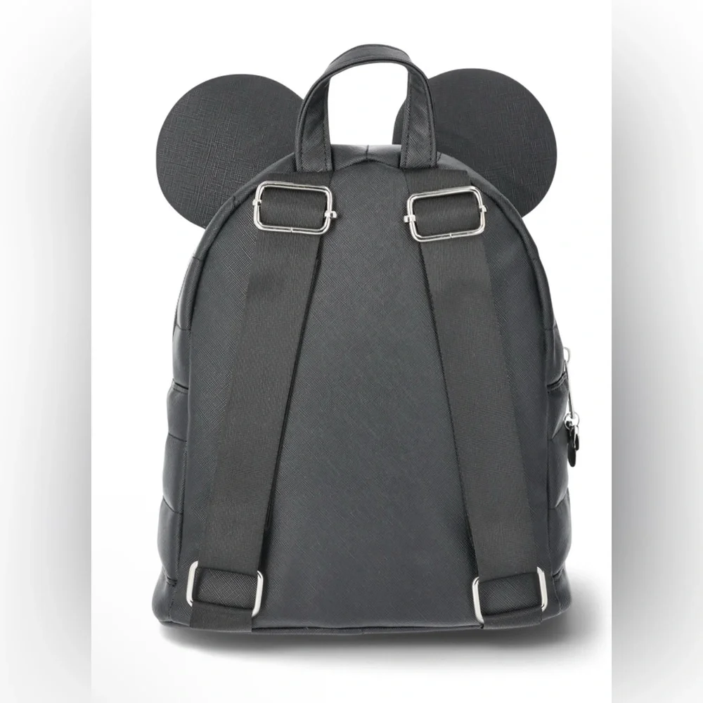 Disney Minnie Mouse Black Backpack with Red Polka Dot Bow - Picture 3 of 4
